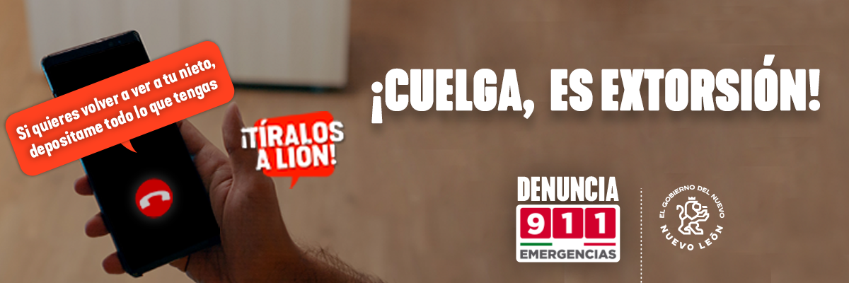 ¡Cuelga, es extorsión!